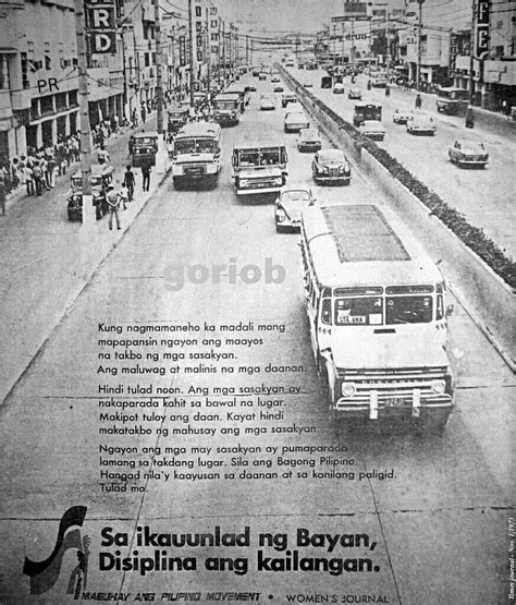 Sa ikauunlad ng bayan, disiplina ang kailangan explained.